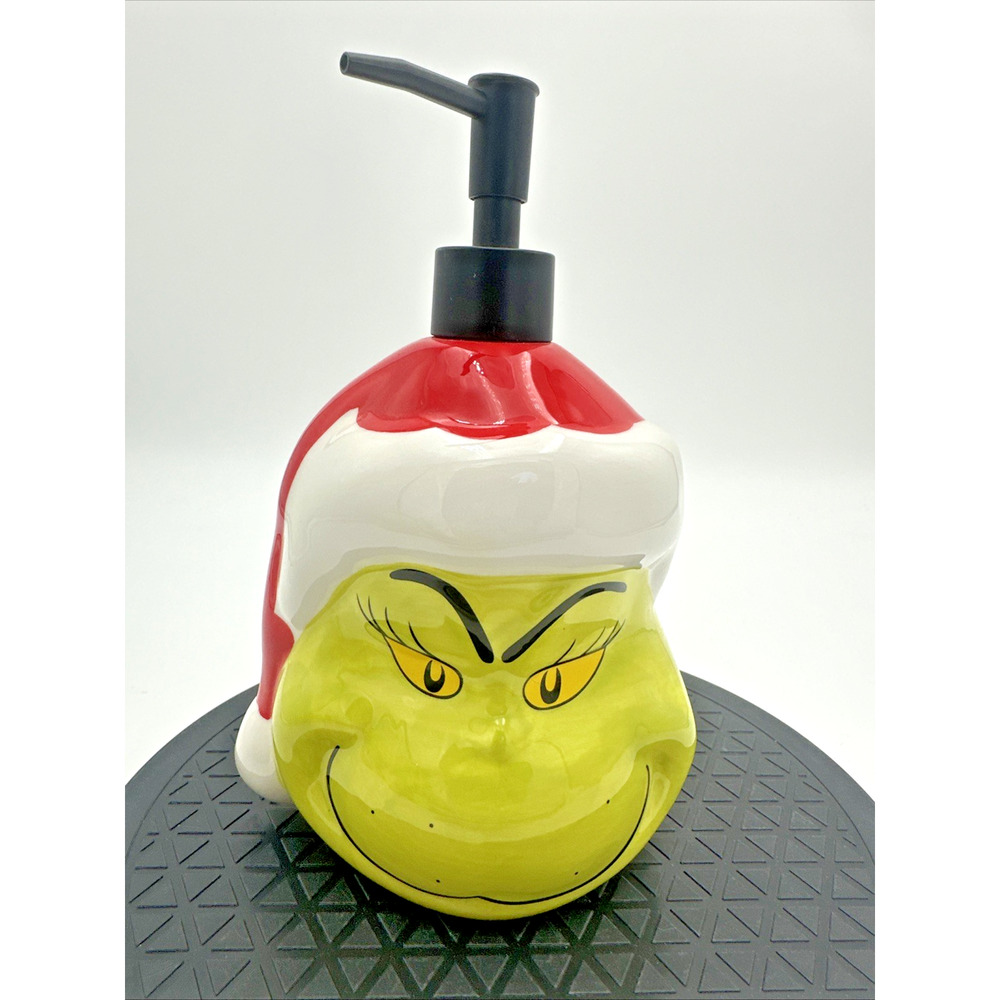 New Christmas Dr. Seuss The Grinch Face Lotion or Soap Dispenser